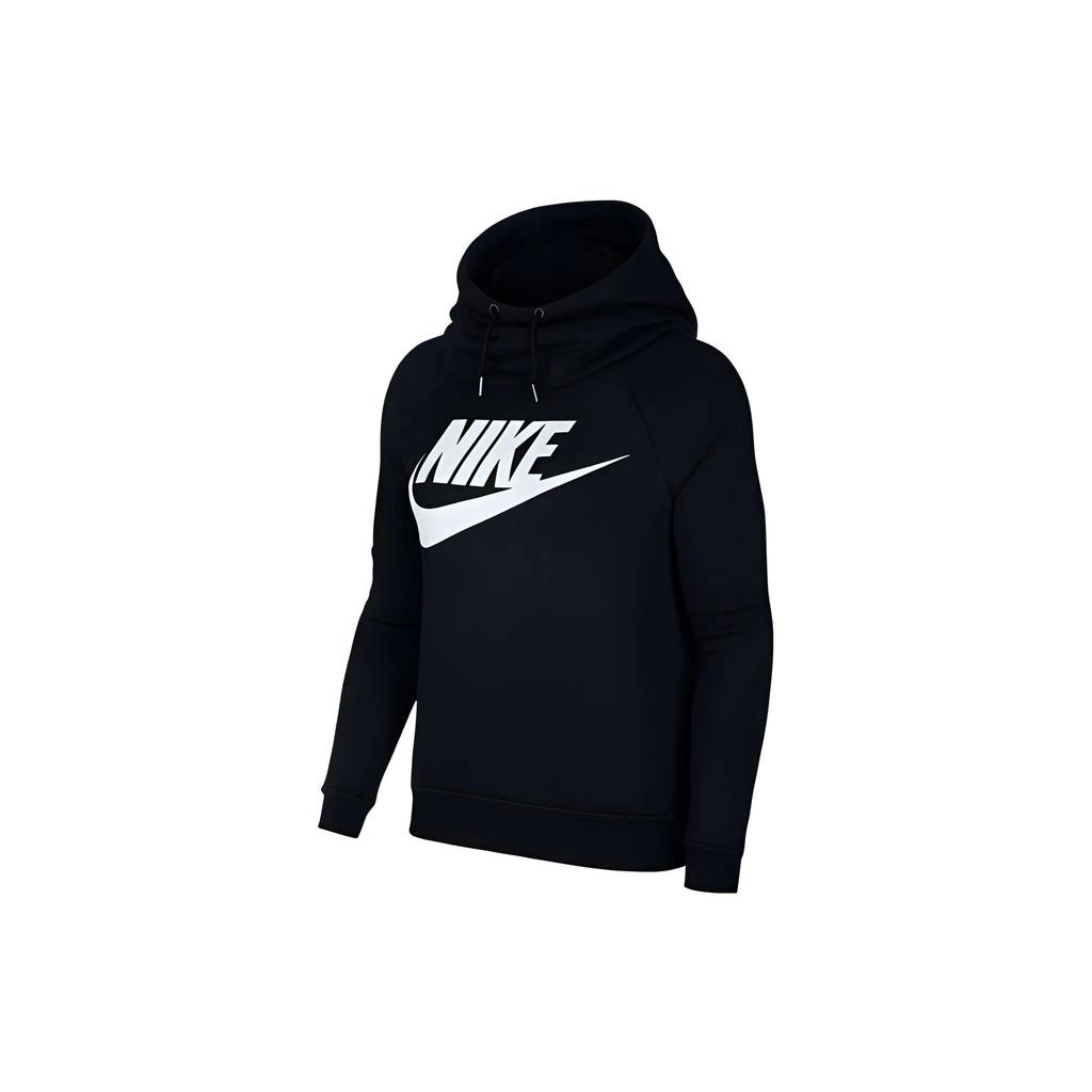Nike Толстовки Женские Черные С Капюшоном Умеренные Обычные (унисекс) Толстовки 938061 010