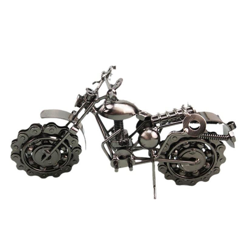 Iron Motorcycle Model Wine Cabinet Decor Craft Creative Gift Home