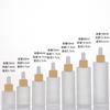 Frosted Glass Dropper Bottle 20-100ml, Straight Shoulder Essential Oil Serum Container for Skincare