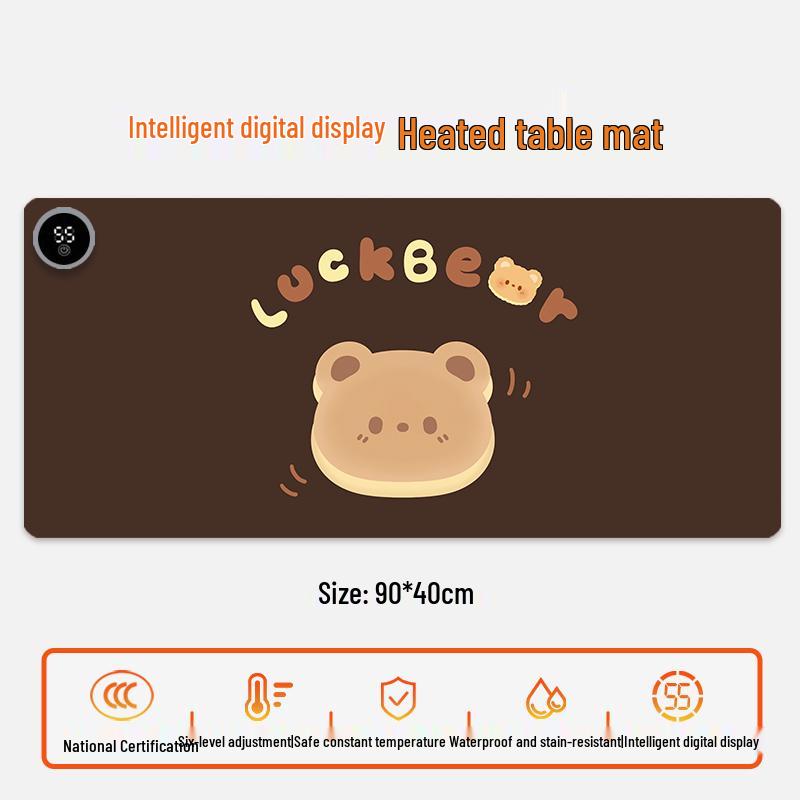 Electric Heating Desk Pad - Warm Mouse Pad for Office & Student Use