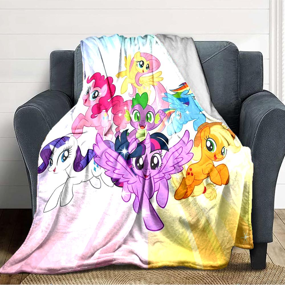 1pc My Little Pony4 Blanket, Gift, for Men and Women, Soft Blanket, Good for Sofa Bed Couch Travel, Lightweight Flannel Blanket