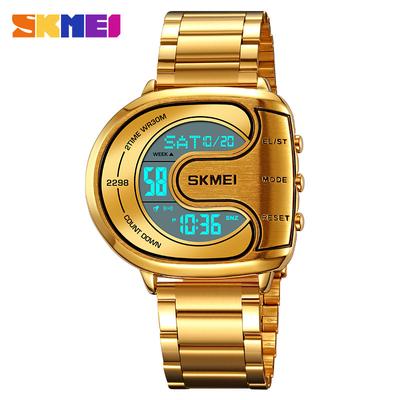 Novo relógio masculino moda relógio eletrônico de forma especial multifuncional luminoso à prova d'água relógio eletrônico relógio LED