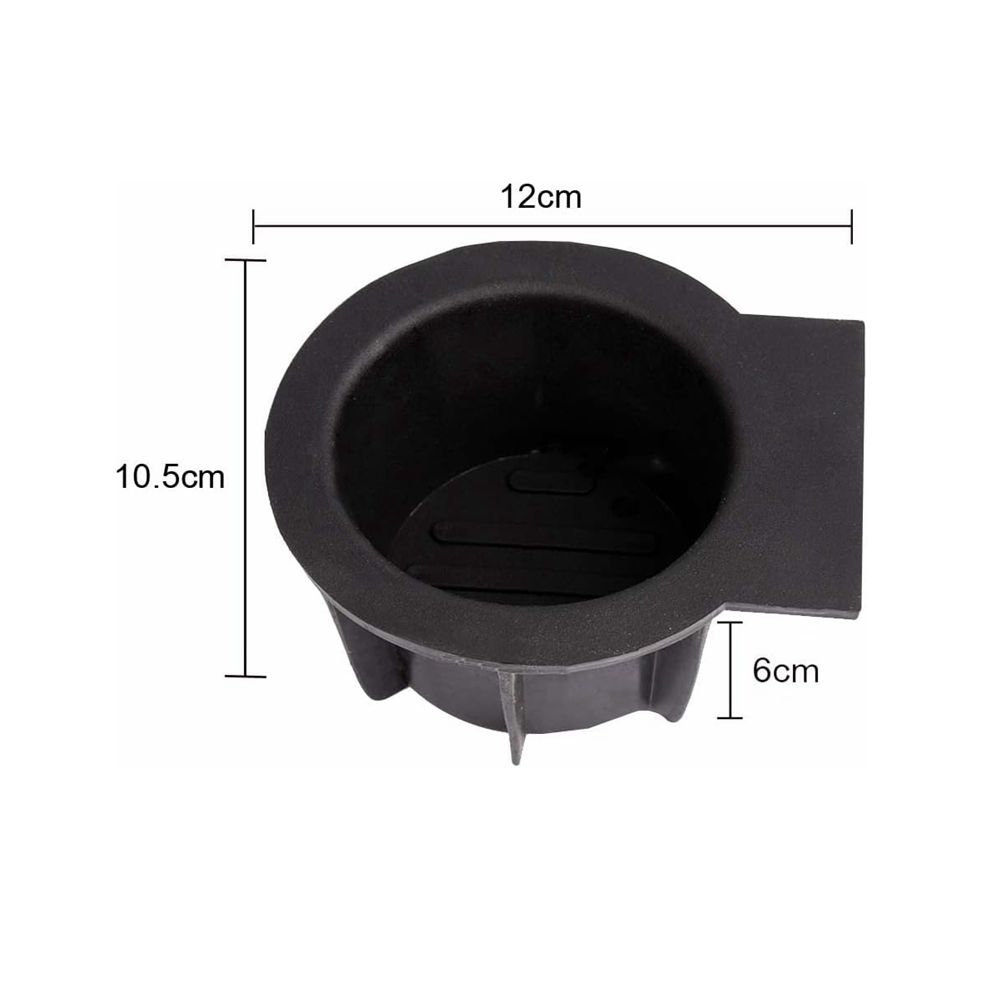 2pc Cup Holder Insert 2L1Z-7813562-aaa Detachable Accessory for Ford F150 2004-2014 Black Washable Convenient Assemble Sturdy