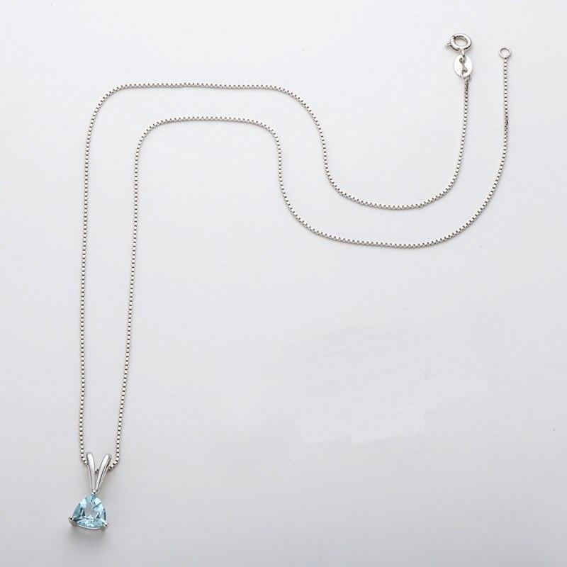 Women Pendant S Tone 7 *7Mm Natural Topaz Stone Pendant Jewelry Ladies Amethyst Pendant Necklace PendantFashion Pendant