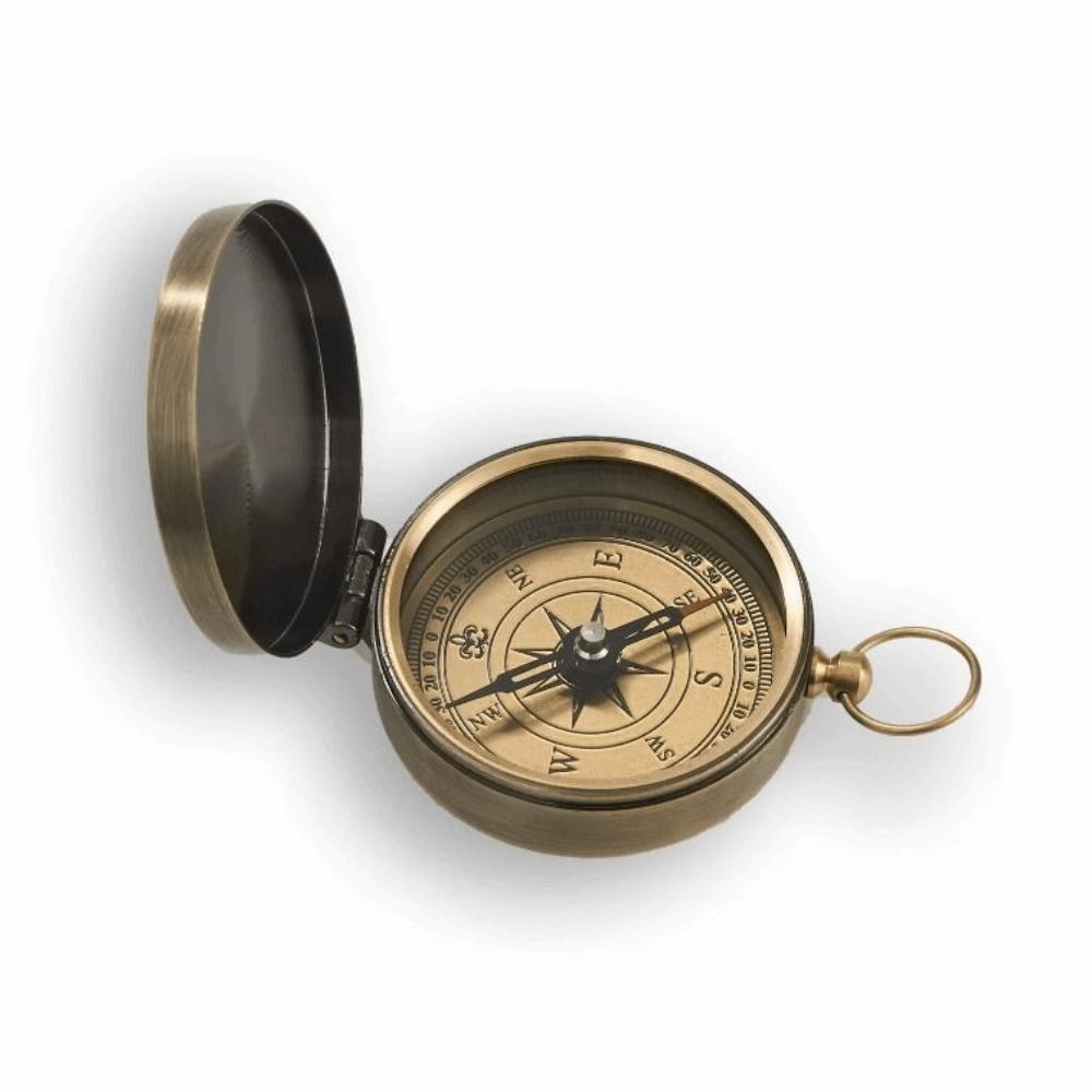 Retro Style Portable Pocket Compass Portable Camping Compass Retro Pocket Watch  Navigation