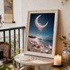 Pearl DIY The Night View of The Bay Art Kits 15.7x19.6inch Gem Art Pearl Painting Kits Without Frame for Adults Gift Idea Home Wall Decor
