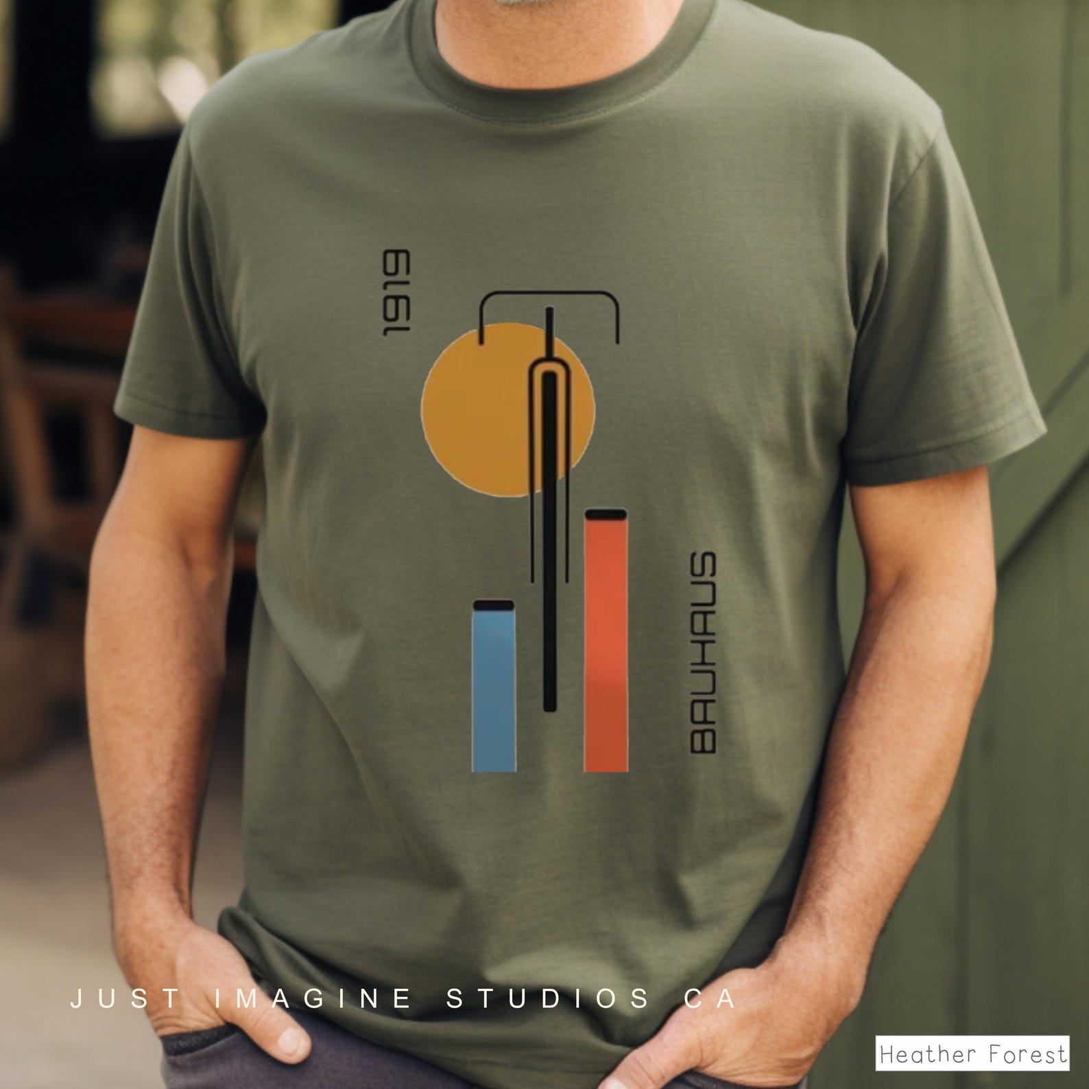 Bauhaus Bike Graphic Tee: Eco-Friendly Cotton Unisex T-Shirt XL