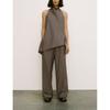 Suit Two-piece Set Female Hanging Collar Normcore Doctrine Tops 8346330 Loose-Fitting Wide-Leg Trousers 8306330