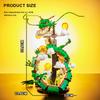 MOC Creative 1826Pcs Divine Dragon Japanese Anime Figures Building Blocks Ideas Dargon Character Ball Bricks Collection Toy Gift