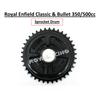 Royal Enfield Black "Sprocket Drum" For "Old Classic & Bullet 350 & 500cc"