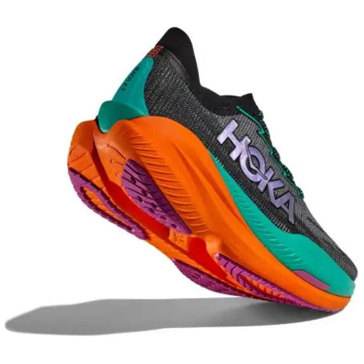 HOKA One One Mach X 2 Black Electric Aqua Men Sneakers 1155119-BCQ