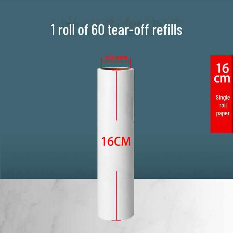 Lint Roller Brush with Tear-Off Sticky Sheets - Refill Rolls for Lint Removal