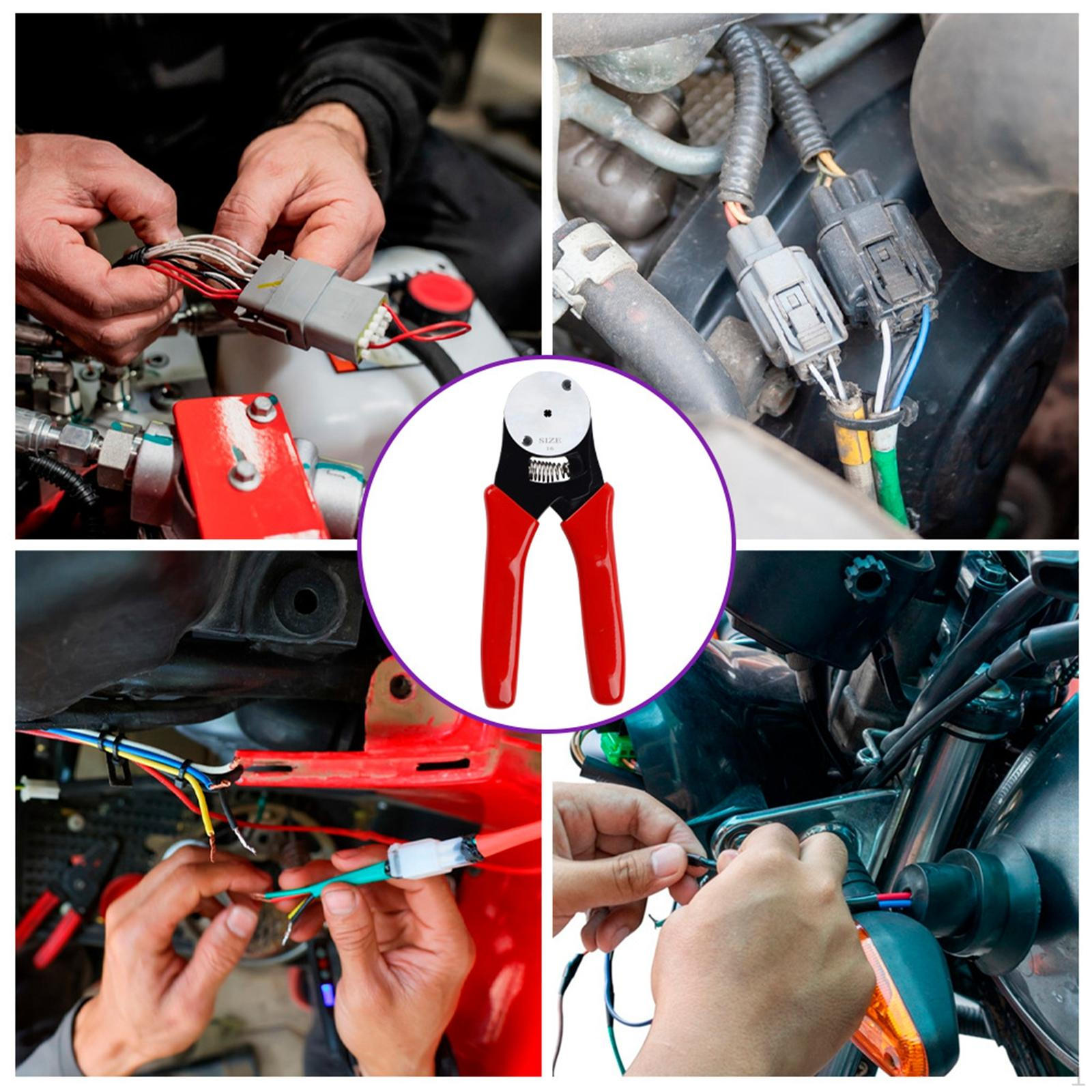 

Closed Barrel Crimper Crimping ,Unique,Heavy Duty Portable Compact Precision Wire Four Way