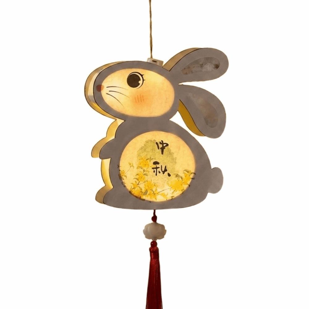 Cartoon Children s Rabbit Lantern Handmade Bunny Handmade Lamp Kindergarten Style G