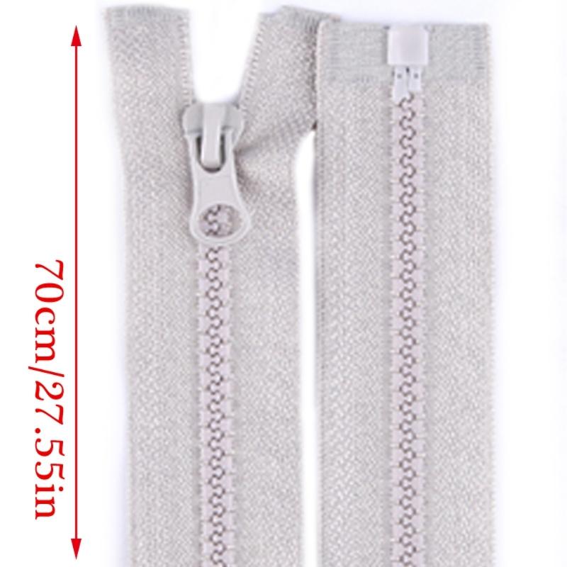 10Pcs Nylon Zippers for Sewing Craft 27.5Inch/70cm Sewing Zippers Open-end Zips Fasteners for Bag Wallet Pouches Clothes
