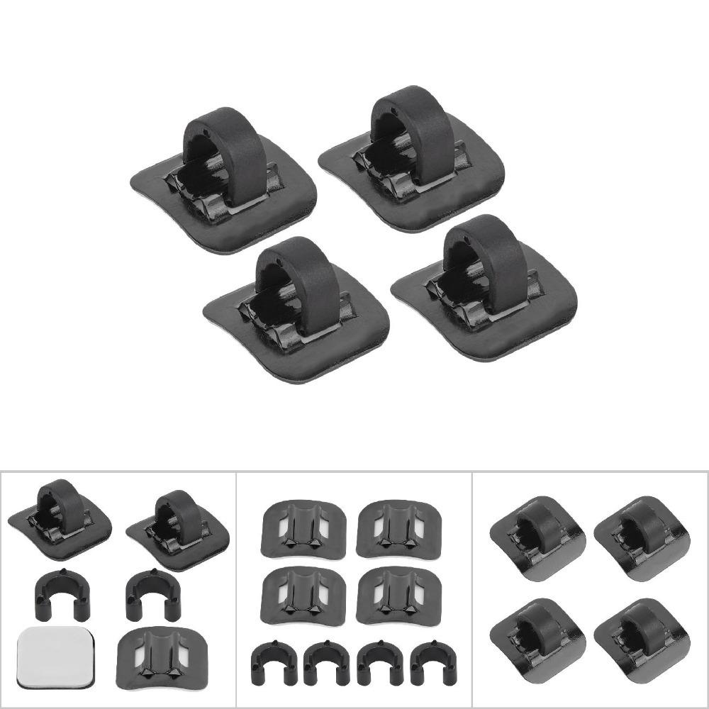 10PCS C Buckle Bicycle Cable Clips 20*20*15mm Bicycle Frame Buckle  Mountain Bike чёрный