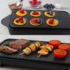 Appareil 2-en-1 crepiere et plancha grill - LIVOO - DOC349N - 1500 W - 8 mini crepes Ø 11,5 cm - Sans PFAS - Noir