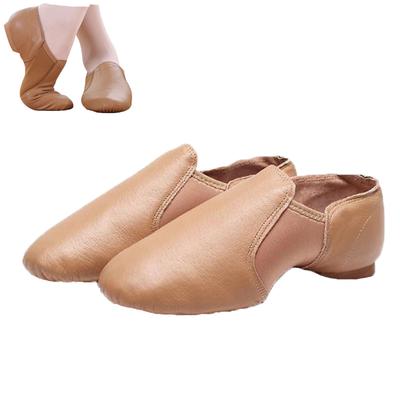 Sapatos de Jazz Femininos Karen, Bege, Tamanho 24,5cm, Ajuste Confortável, Perfeitos para Iniciantes, Adultos e Crianças.