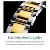 OLEVS Men's Skeleton Automatic Mechanical Watch Date Display Stainless Steel Business Men's Watch