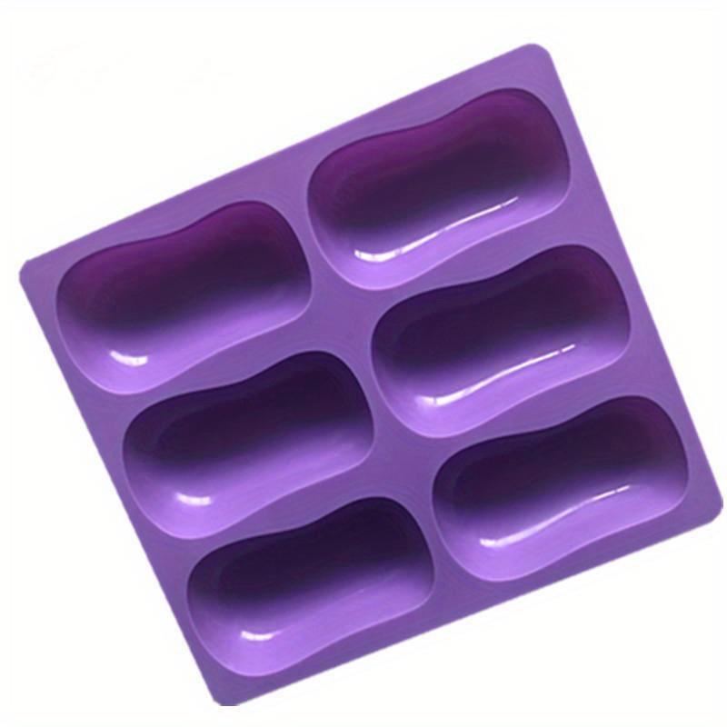 6 Hole Handmade Soap Making Mold Food Grade Silicone Resin Plaster Molds DIY Chocolate Baking Supplies Silicone Soap Form Gift
