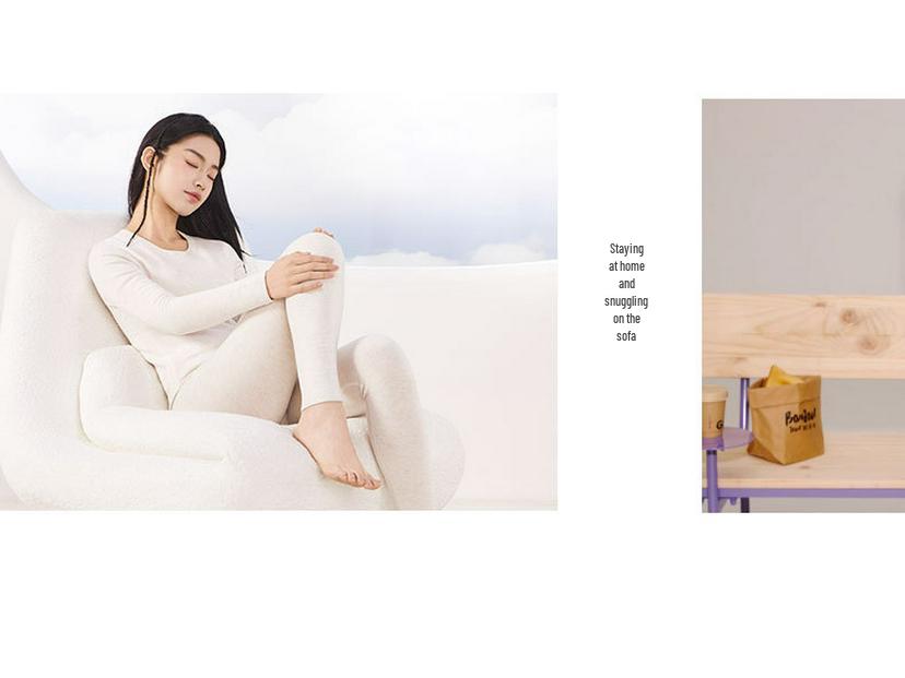 Women's Antibacterial Silk-Blend Cashmere Warm Underwear Set: Soft, Lightweight, and Thickened for Autumn/Winter