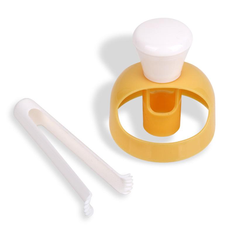 Large Doughnut Molds with Dipping Pliers Doughnut Plastic Hollow Bread Molds Pressing Molds Baking Tools