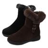 Thickened Snow Boots, Women's Fleece Ankle Boots, New Cotton Boots, Anti-slip Soft-soled Cotton Shoes
