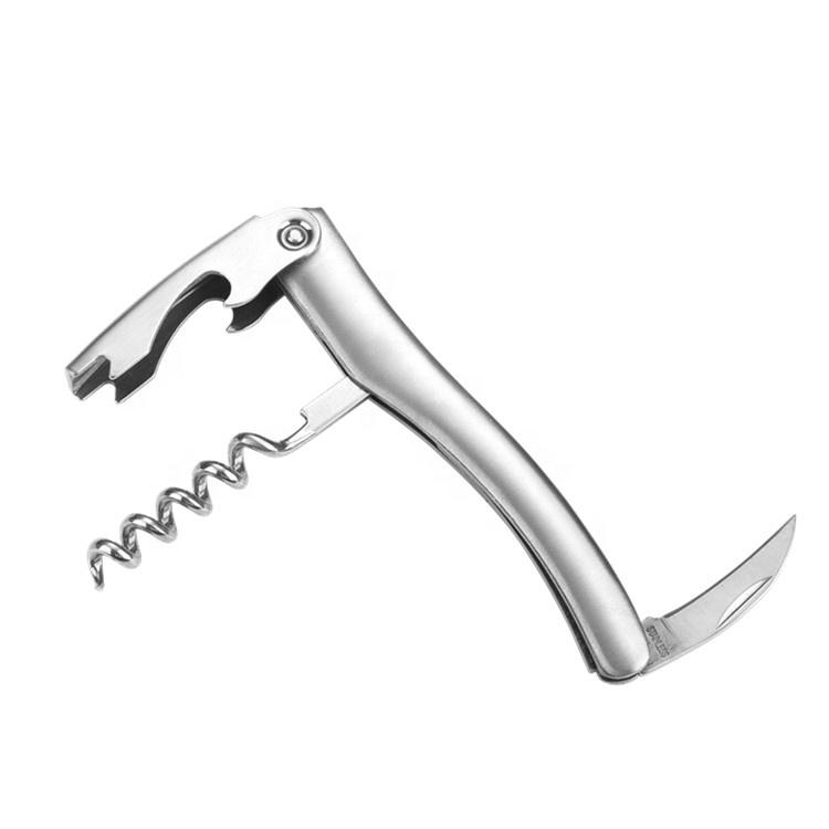 S206 Factory Price Metal All Steel Wine Bottle Opener Corkscrew