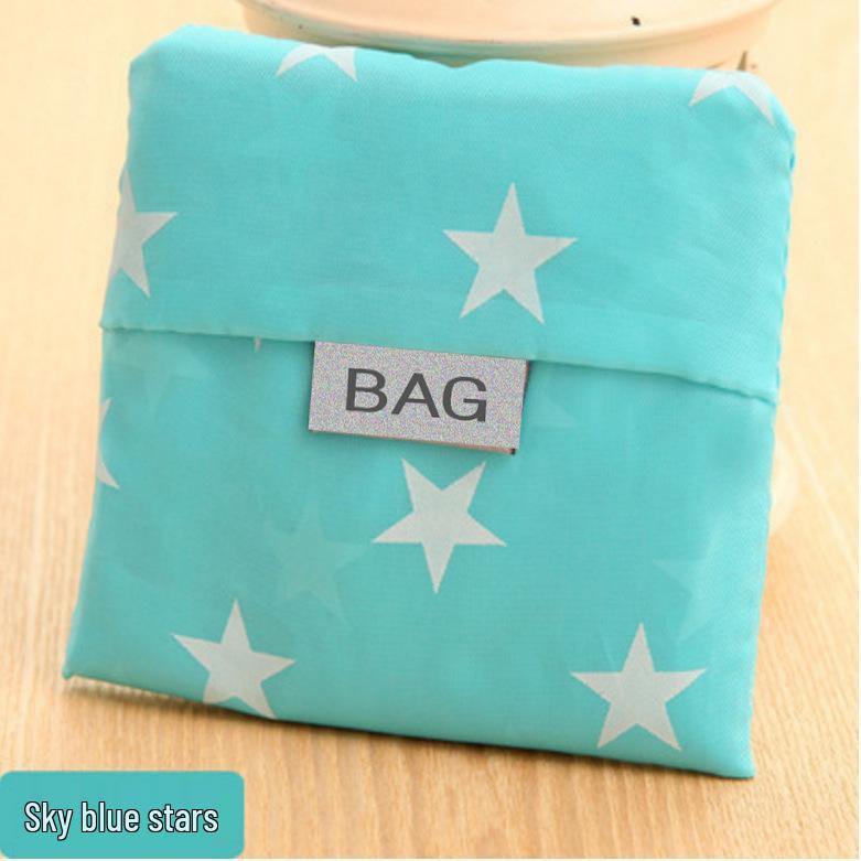 Simple Fresh Eco-friendly 210D Foldable Shopping Bag: Portable, Handheld & In Stock