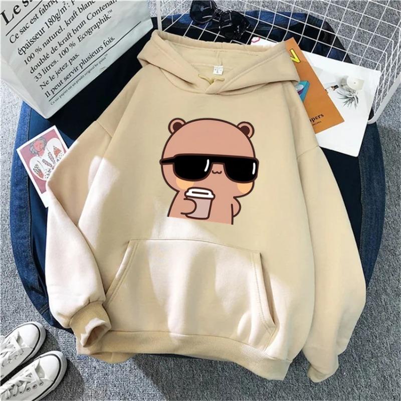 Anime Funny Womens Hoodie Bubu and Dudu Print Pullover Streetwear Hoodies Women Hip Hop Fleece Harajuku Y2K Unisex Sweatshirts