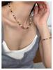 Retro Dopamine Colorful Freshwater Pearl & Natural Stone Crystal Necklace