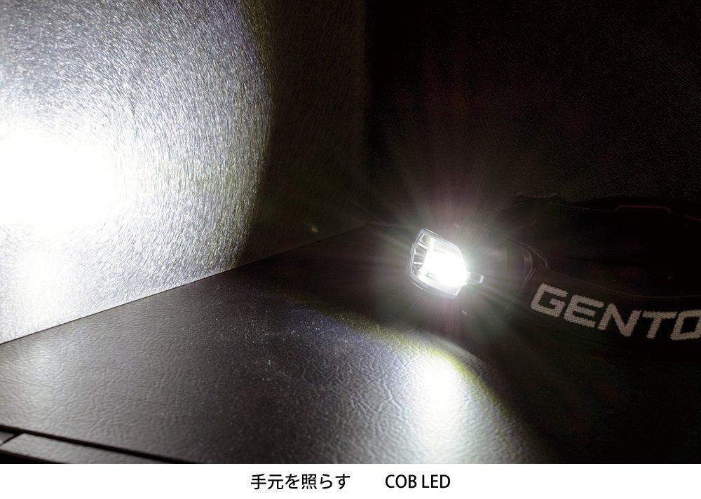 GENTOS LED Headlamp Lumens 3 Hours of Operational Run Time COB Emitting Requires 2 AAA ANSI Standard [150 / / (Light Surface) LED] Batteries, NR-003S,