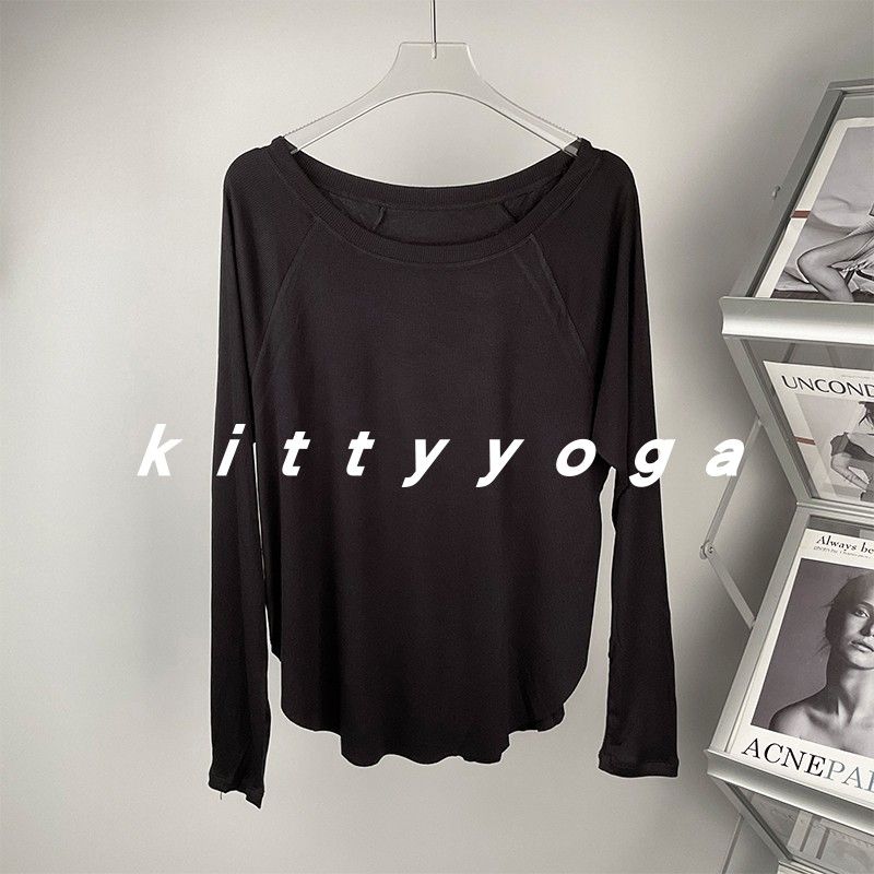 Modal Sexy Lazy Flab Hiding Casual Yoga Blouse