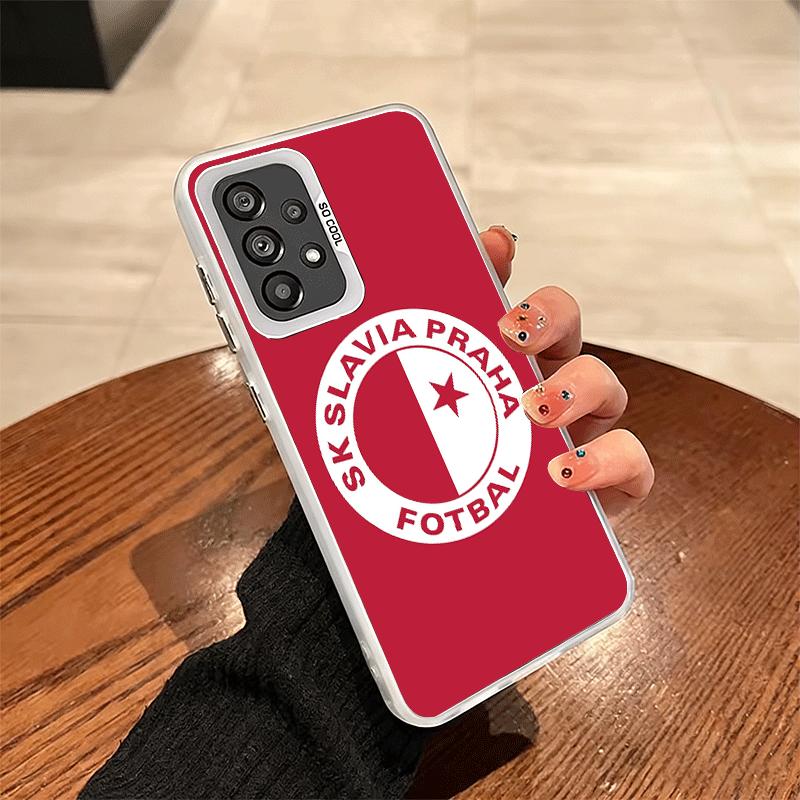 Sk Slavia Praha Czech Republic Shockproof Phone Case for Samsung A17 A16 A15 A14 A37 A57 A36 A56 A26 A35 A55 A25 A34 A54 A24 A13