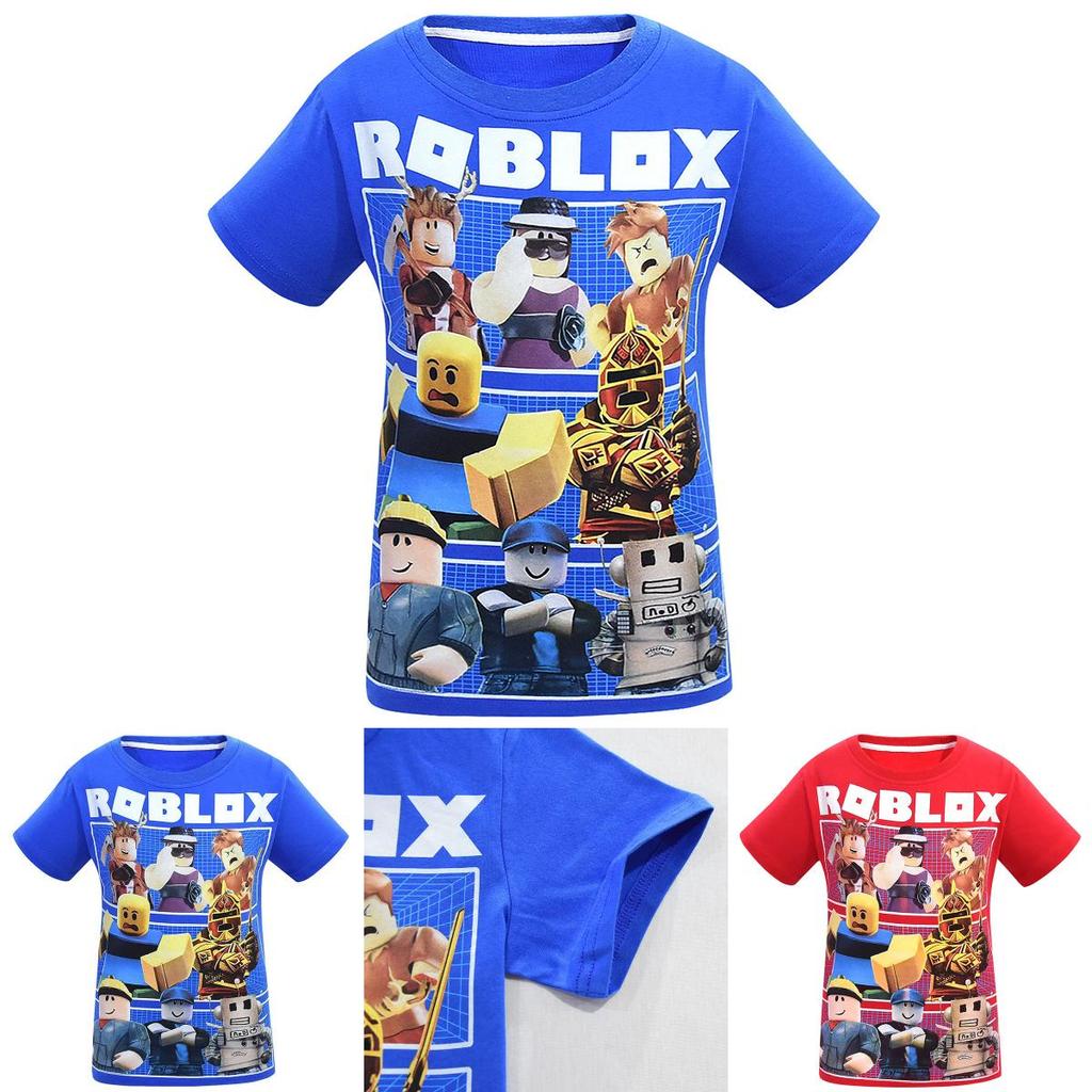 Vibrant Roblox Character Game T-shirt For Children With Comfy Cotton Fabric
