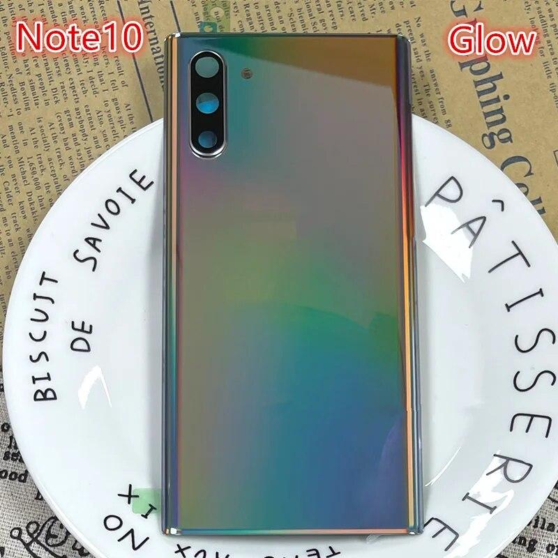 

Корпус Note10 для Samsung Galaxy Note 10 Plus N970 N975, ремонт задней крышки аккумулятора, замена задней двери + объектив камеры с логотипом Note10 Glow