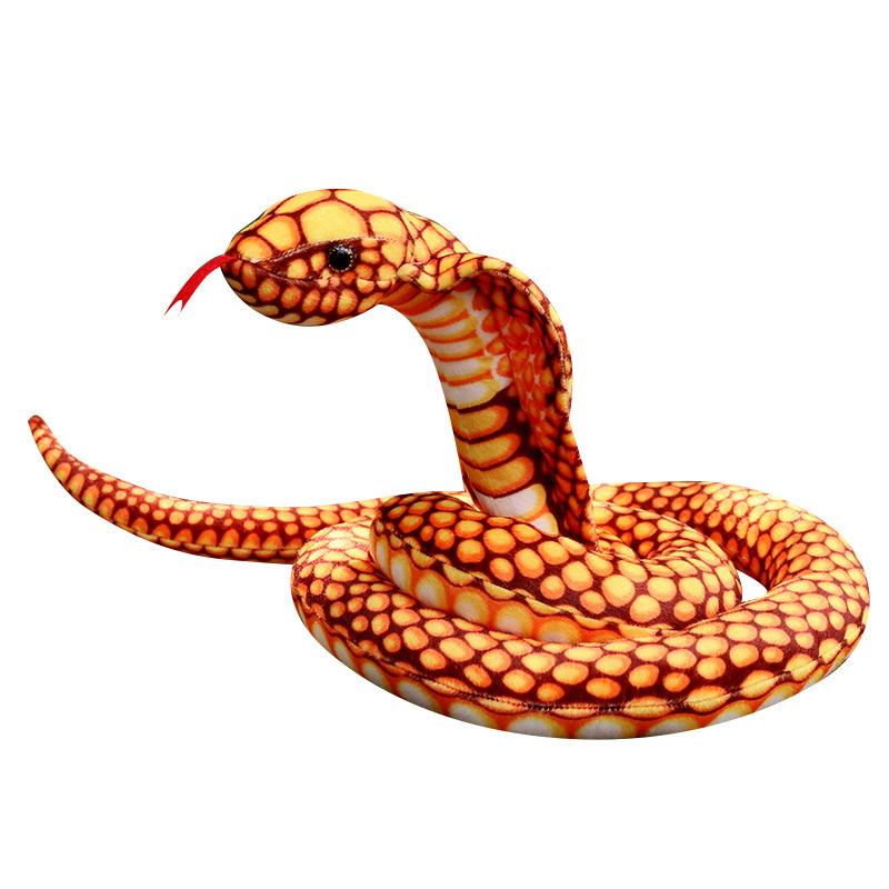 Gesimuleerd Slang Pluche Speelgoed Python Cobra Pop Lappenpop Opgerolde Slang Verjaardagsfeest Decoratie Halloween Decoratie Pluche Speelgoed