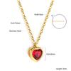 Dainty Shell Jewelry Gold Plated Necklace Women Custom Engraving Pendant Necklace Fashion 316L Stainless Steel Heart Necklaces