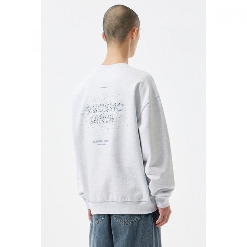 Customellow Grey Graphic Sweatshirt Cwtas25116gyx