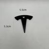 1 Stück ABS für Tesla Model Y Model 3 Auto Emblem Lenkrad Mittelabzeichen Lenkrad Aufkleber Decal Styling Auto Zubehör