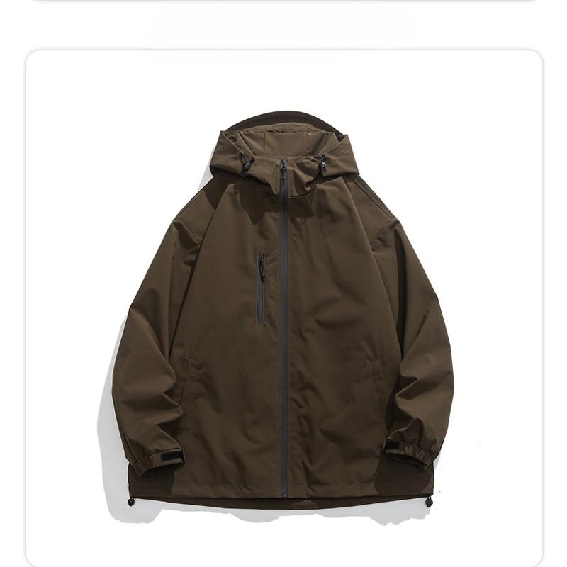 

Spring Japanese Tooling Jacket Basic Windproof Outdoor Mountaineering Jacket Men s and Women s Same Multi-color Hooded Jacket 3XL