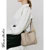Winter-Eimer-Tasche 2025: Echtleder Fruchtkorb Stil, Weiche Einzel-Schulter- und Crossbody-Tasche für Damen