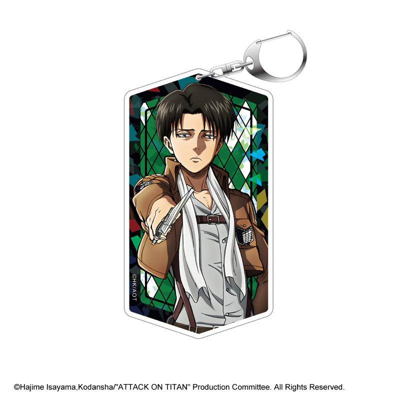 Брелок «Атака Титанов»: Персонажи Ривайл, Микаса, Эрен Acrylic Keychain Approx. 7CM