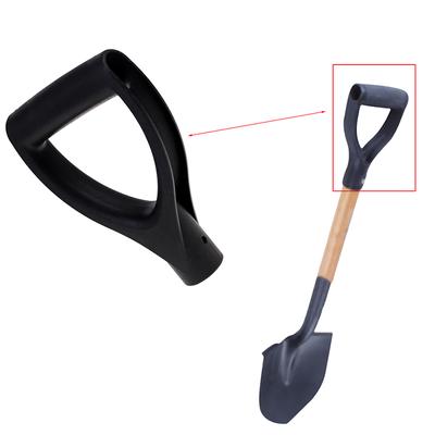 U Typ Svart Plast Snow Shovel Ersättning D Grip Spade Topphandtag Trädgård