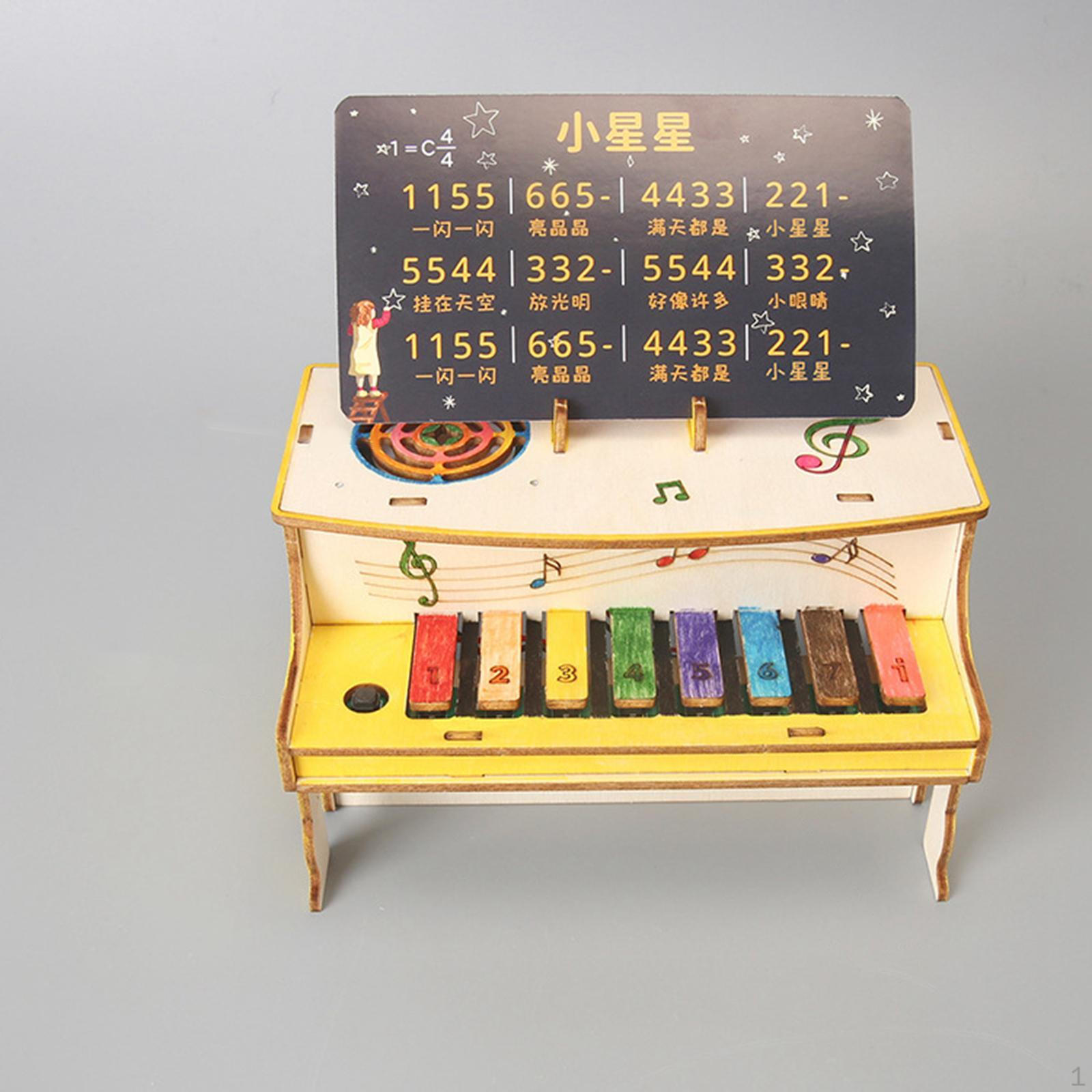 

Детский набор для сборки модели электропианино своими руками, образовательная научная игрушка, креативный набор материалов, подарок