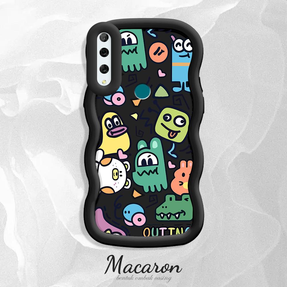 

Окрашенный узор Big Wave Edge Мягкий силиконовый материал Macaron чехол для телефона противоударный защитный резиновый чехол для iPhone Huawei Honor Infinix Tecno Tecno Spark 8