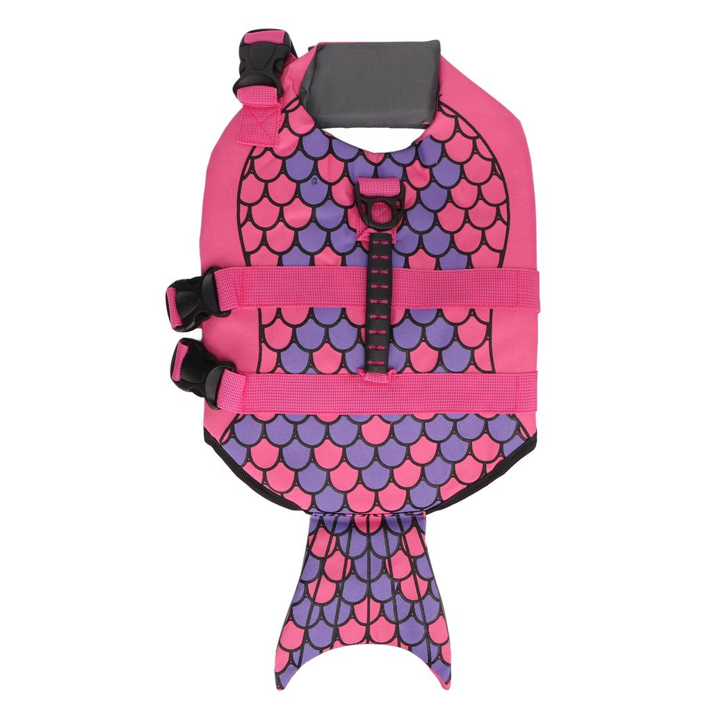 Dog Life Jacket Safety Adjustable Protective Pet Floatation Life Vest with Handle for Swimming and