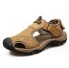 Summer Genuine Leather Sport Sandals Men Trekking Hiking Climbing Casual Sneakers Male Outdoor Soft Roman Wading Beach Shoes