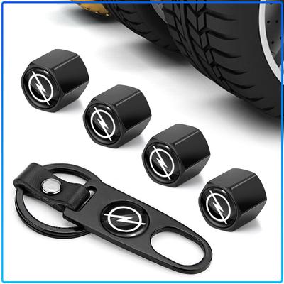 Car Wheel Tire Valve Stems Cap With Keychain Keyring Badge For Crosa D Astra H Insignia Astra J Zafira B Mokkaastra Vivaro Astra G