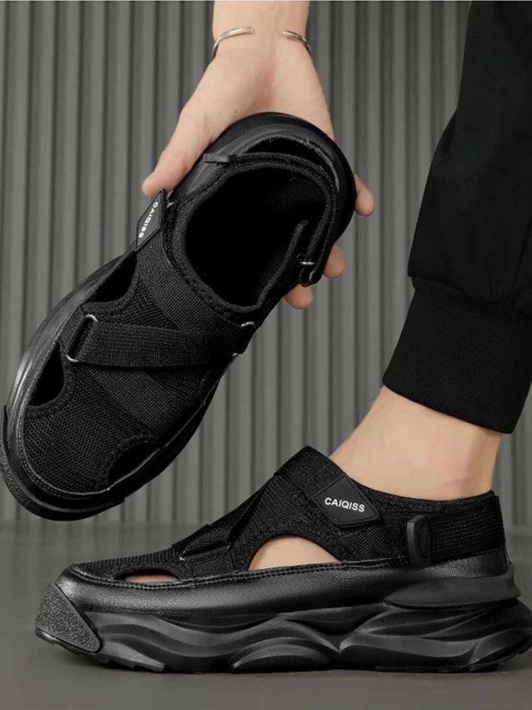 Fashion Rubber Man Sandals Velcro Beach Luxury H Wholesale Summer Sale Outdoor on Offer Big Size High Quality Non-slip Eva Shoes for Men